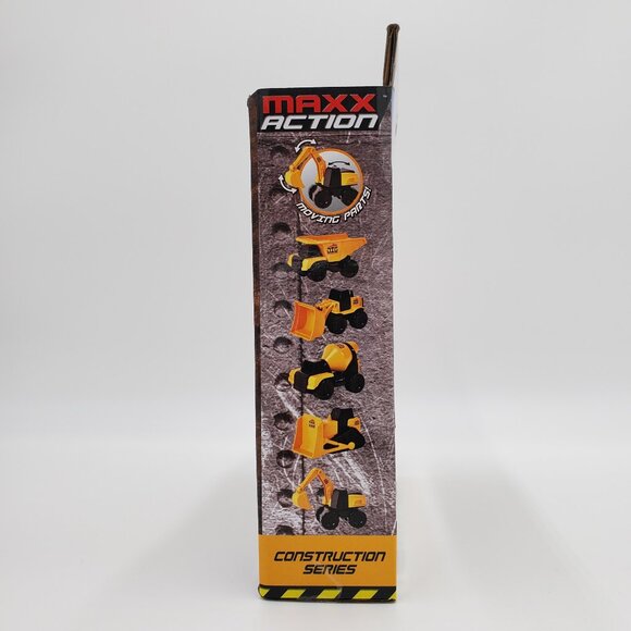 Maxx Action Kids Micro Mini Construction Trucks Vehicles Set of 5 Toy NEW SEALED - Picture 5 of 6